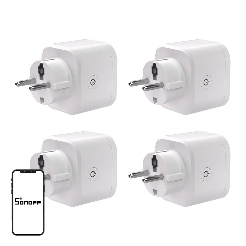 SONOFF S61s Matter External Plug via Wi-Fi, 4-Pack